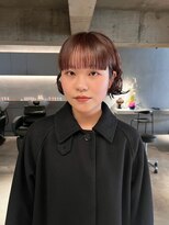 リール(rire)&nbsp;デザインカラーレイヤーカットウェットヘア夏オリーブベージュ