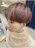 イメチェン★小顔マッシュショート★アプリコットベージュ★坂田