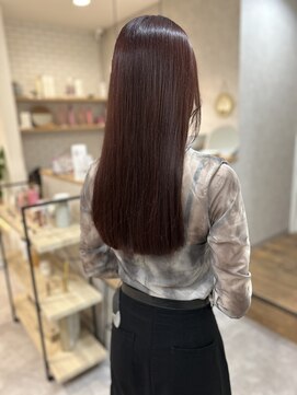 キノ(kino) 艶髪髪質改善トリートメントボルドー/ワインレッド