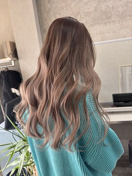 ファンド 千葉(fand) バレイヤージュ/ホワイトベージュ/ロングヘア