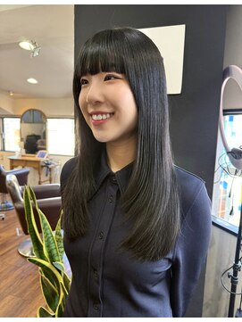 リコバイアフロート(riko by afloat) レイヤー/ブルーブラック/韓国ヘア