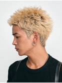大名メンズスパイキーショートヘア刈り上げツーブロック短髪20代