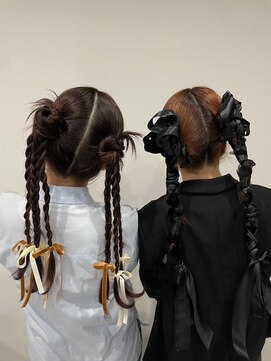 アッドランプ ヘアー 則武店(add Lamp hair) リボンいっぱいアレンジ★