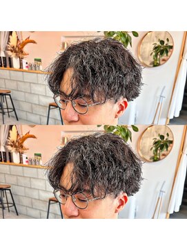 髪屋 紬 メンズ/メンズパーマ/メンズカット/波巻きパーマ