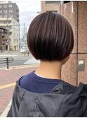 ◎オリーブブラウン×ショートボブ