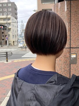 ケースプラスグリーン(CASE+GREEN) ◎オリーブブラウン×ショートボブ