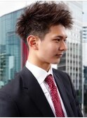 刈り上げツーブロックサマースパイキーショート