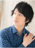20代30代斜めバングダウンパーマフェザーショートY上尾