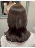 韓国前髪顔まわり×ショコラアッシュふんわりカール【髪質改善】