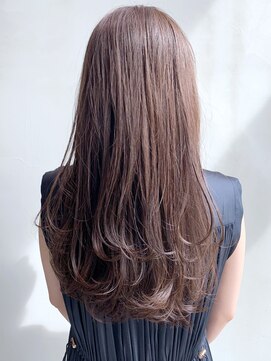 シオン(shion) ロング顔周りレイヤーおくれ毛グレージュ_ba304881