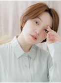 センターパート小顔ショートカットレイヤーa浦和20代30代40代
