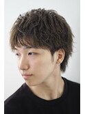 ツイストシャドウパーマメンズツーブロックウルフバーバー理容室