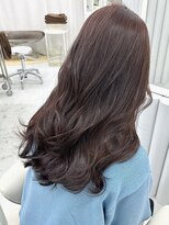 ユイマァル 倉敷店(YUIMARL)&nbsp;20代30代ロングブラウンピンクラベンダーダブルカラー