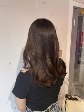 ナチュラルブラウン／8トーンカラー／髪質改善カラー