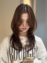 エイン(EYN)&nbsp;☆レイヤーカット オリーブベージュ ハッシュカット 表参道