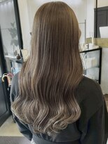 ヘアーアイスカルテット(HAIR ICI QUARTET)&nbsp;ブリーチなし×透明感ベージュ◎大人可愛いふんわりロング
