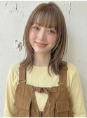 コーラルベージュブリーチなし小顔クラゲウルフA14浦和10代20代