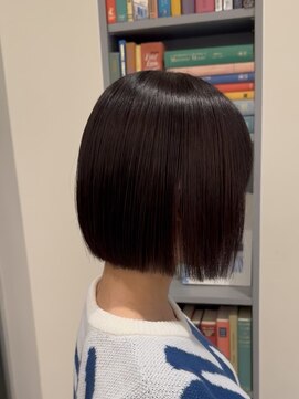 アース コアフュールボーテ 東松山店(EARTH coiffure beaute) シルクストレート_酸性ストレート_髪質改善_切りっぱなしボブ