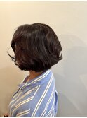 くせ毛を活かすレイヤーボブ