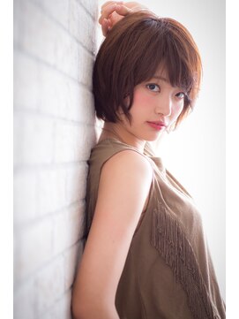 エルデ ナインズ ヘアー スタンド 川口店(elde 9's HAIR STAND) 8ワイドバング&モーブカラーのワンサイドくびれミディ風ヘア