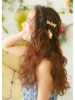 ヘアメイクサロンシャルメ(Hair Make Salon CHARMER)&nbsp;結婚式☆二次会に★ウェーブ巻きおろしスタイルへアセット