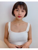 グッデイ ヘアー(GOOD DAY HAIR) 外ハネボブ　ブリーチなしダブルカラー　アッシュブラウン