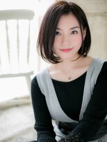 クオーレ ヘア アンジュ 水戸店(CUORE HAIR ange)&nbsp;*ange水戸*…クラシカルな黒髪ダークカラー☆前下がりボブa
