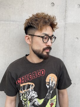 サップ 茨木店(Sup) 【Sup】ショートモヒカン×イエローベージュ