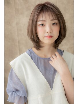 カバーヘア ブリス 上尾西口店(COVER HAIR bliss) 大人可愛いミルクティアッシュ小顔くびれヘアY上尾20代30代40代