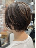 20代30代40代◎ 大人かわいい丸みショートボブ 表参道美容室