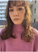 オーガニックカラーベージュ×カジュアルウェーブ