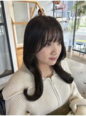 顔周りカット/韓国ヘア/イルミナカラー/エギョモリカット/艶髪