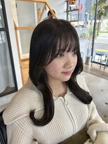 フェリア 池田(FERIA)&nbsp;顔周りカット/韓国ヘア/イルミナカラー/エギョモリカット/艶髪