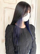 ヘアアトリエコモノ(hair l'atelier KoMoNo) 【韓国風】色落ち最強カラー！ネイビーブルー