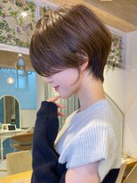 ロンド ストラーダ 心斎橋(Lond strada)&nbsp;ショート×ハイライト白髪ぼかし×シルキーベージュ[心斎橋]