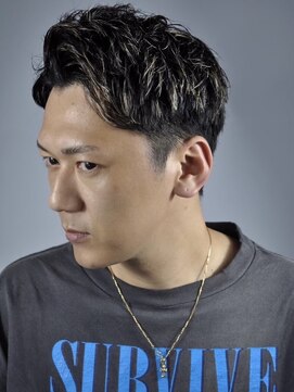 ヒロギンザ 新橋店(HIRO GINZA) 七三アップバンクショート