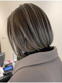イヤリングカラーハイライトインナーカラーバレイヤージュ