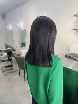 ソソ(soso) 【箕面 石橋 桜井】ブラントカット×ダークグレージュ