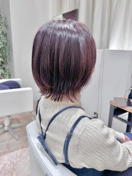 コーゾーギンザ 上野御徒町店(KOZO GINZA) レイヤーボブウルフくびれボブピンクブラウン