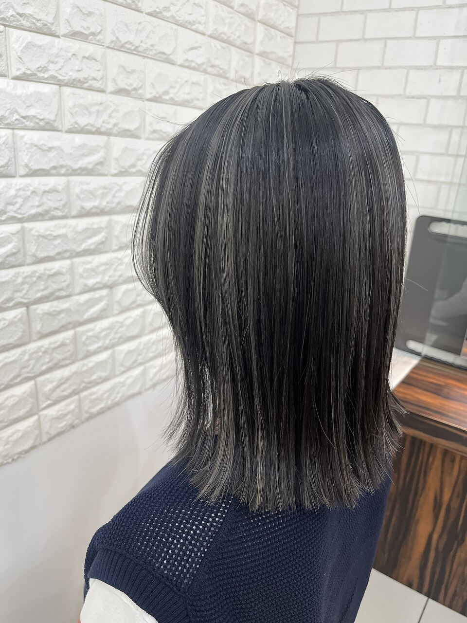 3Dハイライト グレー系ハイライト メッシュカラー：L206304754