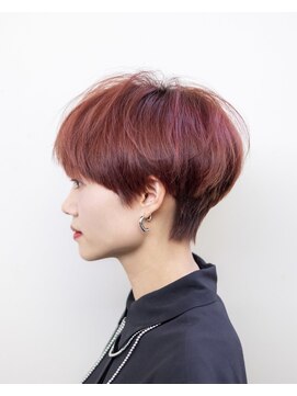 ルプラ ガーデン(le-pla garden) マッシュショート#レッド#ベージュ#ケアブリーチ#ダブルカラー