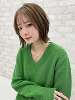 オーロ 西宮店(ORO)&nbsp;外ハネクビレ ベージュブラウン