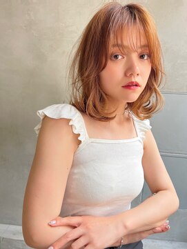 オーウェル 銀座(Owelle) LIBERTE銀座 大人可愛いナチュラルブラウン×シースルーバング