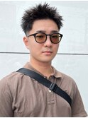 スパイキーショート ベリーショート メンズショートバング 短髪