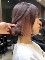 ロンド 表参道店(Lond)&nbsp;ボブ 切りっぱなしボブ インナーカラー