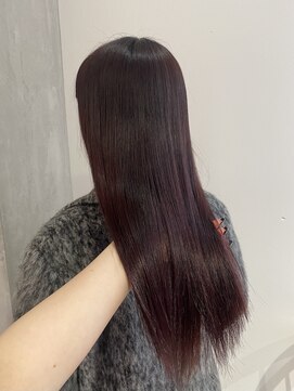 ヨーク(YOKE) 【YOKE】ボルドーカラー/ワイドバング/暖色/レッドブラウン