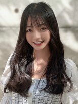 レイリー 原宿 表参道(Rayreee) 【F】ニュアンス韓国風ロング巻き小顔前髪カット