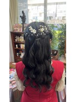 バイブアンドアネックス(VIBE & ANNEX)&nbsp;ハーフアップアレンジ