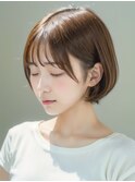 韓国風丸みボブ/イメチェン