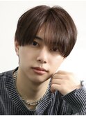 シースルーマッシュメンズナチュラルヘアワックスなし毛流れ